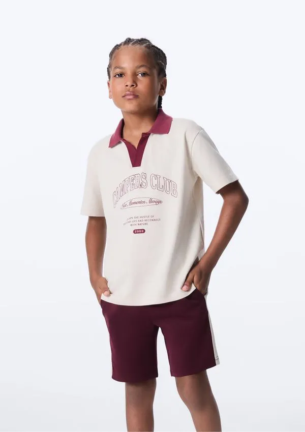 Bermuda 1990 Infantil Menino Comfort - Vinho 002