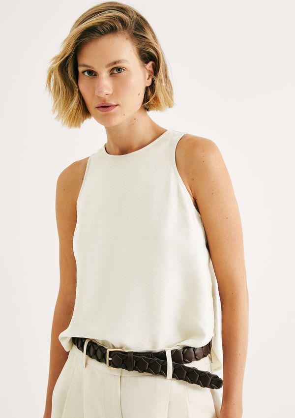 Regata Feminina Regular Halterneck - Off white XG