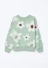 Blusão de Moletom Infantil Menina Estampado - Verde 006