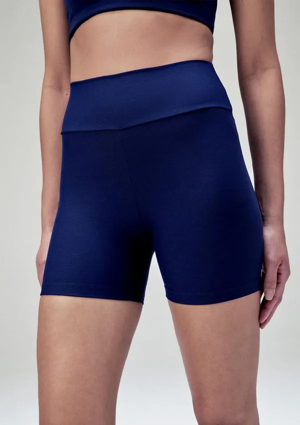 Bermuda Esportiva Feminina Secagem Rápida - Azul M