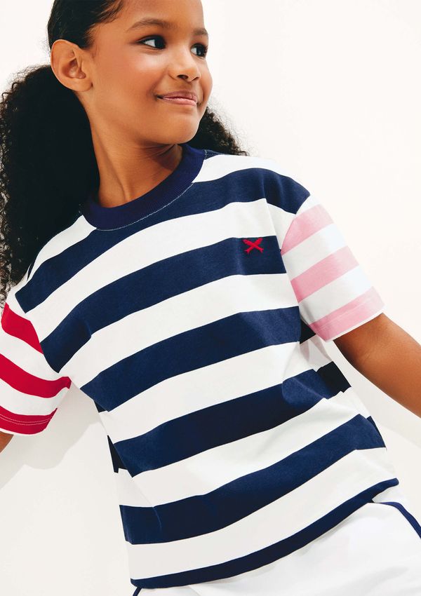 Blusa Infantil Menina Oversized Listrada - Azul 012