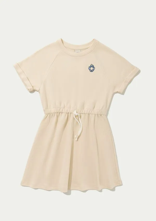 Vestido Infantil Curto Evasê - Creme 012