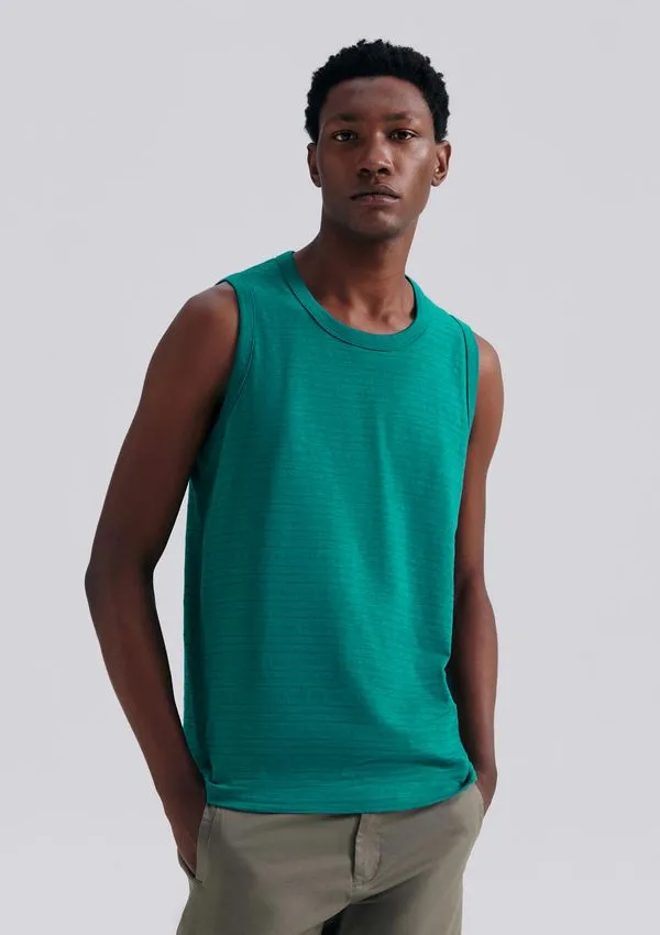 Regata Masculina Texturizada - Verde G