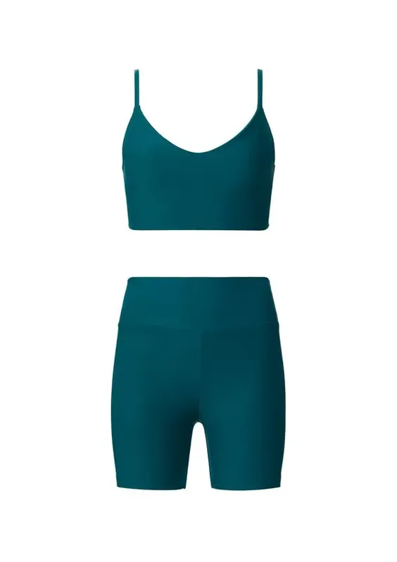 Kit Top E Bermuda Esportiva Proteção UV - Verde M