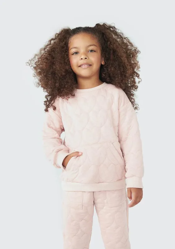 Blusão Infantil Menina Toddler Em Moletom - Rosa 004