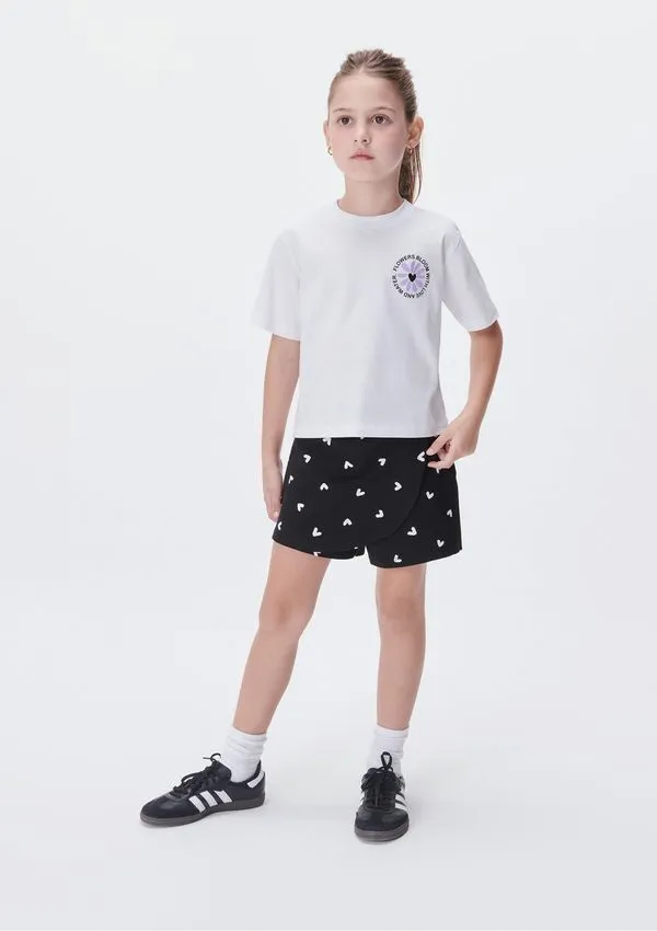 Conjunto Curto Infantil Menina - Preto 008