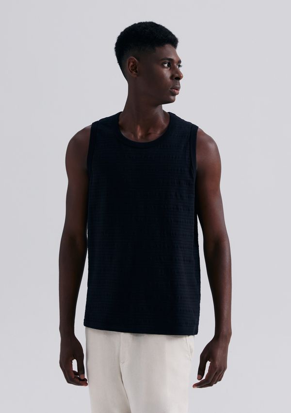 Regata Masculina Texturizada - Preto M
