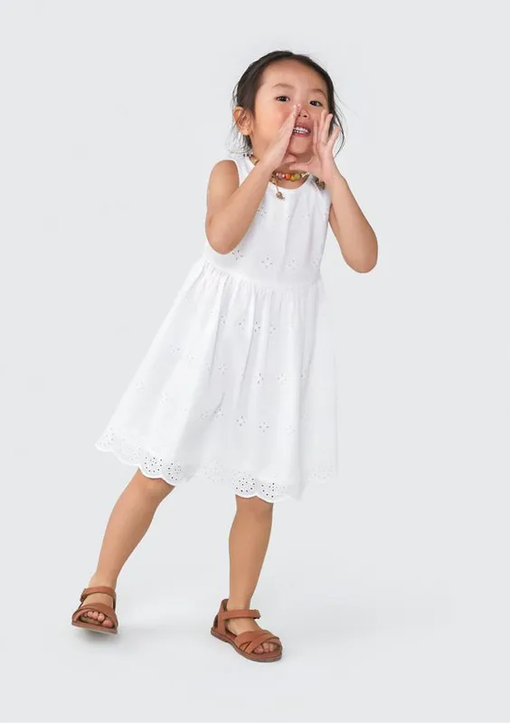 Vestido Infantil Toddler - Branco 003
