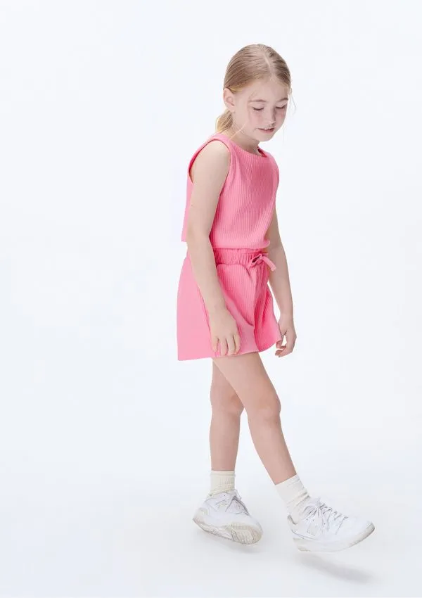 Conjunto Curto Infantil Menina - Rosa 006