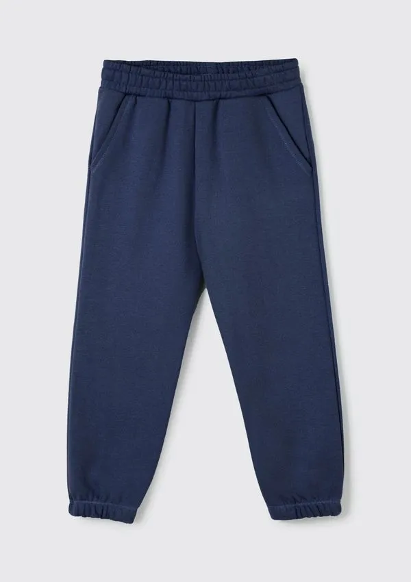 Calça Básica de Moletom Infantil Unissex Toddler Jogger - Azul 003