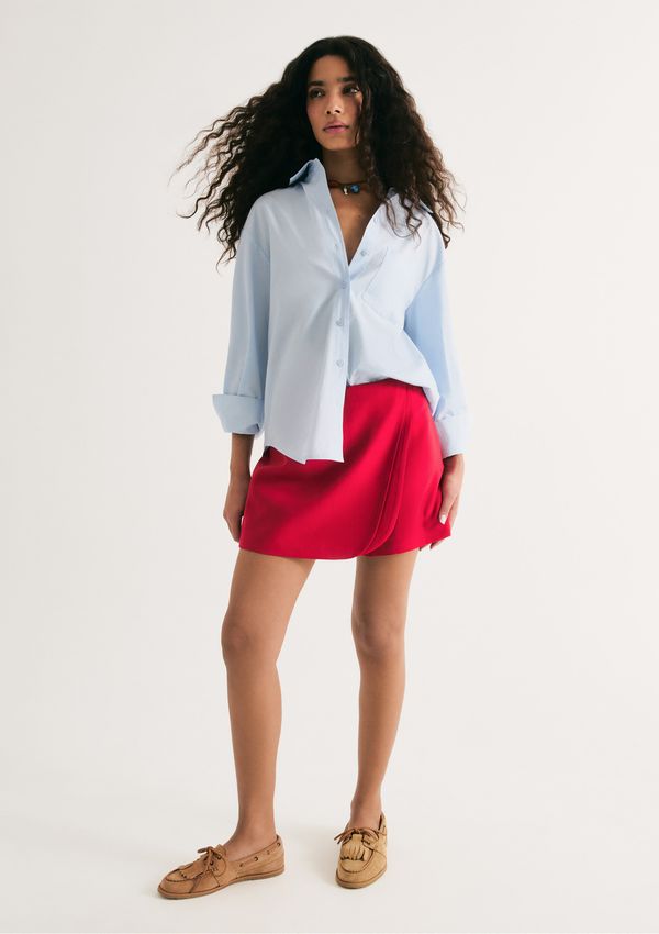 Shorts Saia Em Peach Touch - Vermelho 046