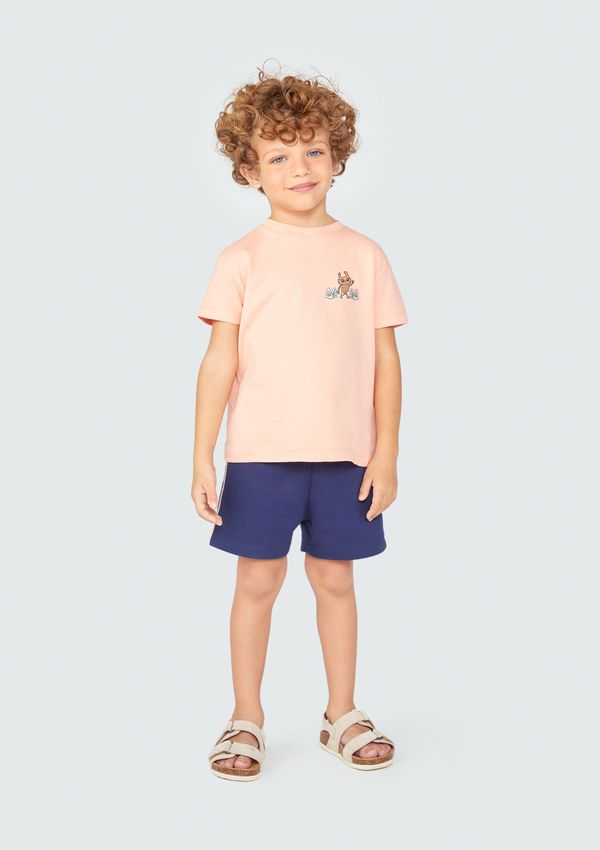Conjunto Curto Infantil Menino Toddler - Laranja 004
