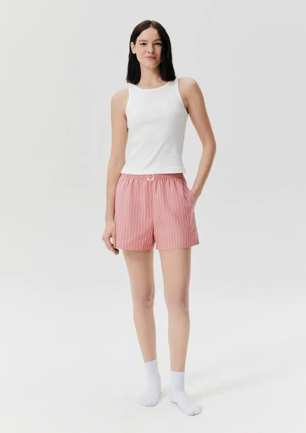 Pijama Curto Feminino Fio Tinto - Off white P