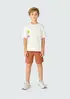 Bermuda Infantil Menino Em Moletom Cargo - Marrom 008