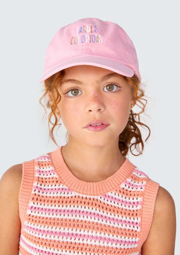 Boné Infantil Menina Aba Curva - Rosa M