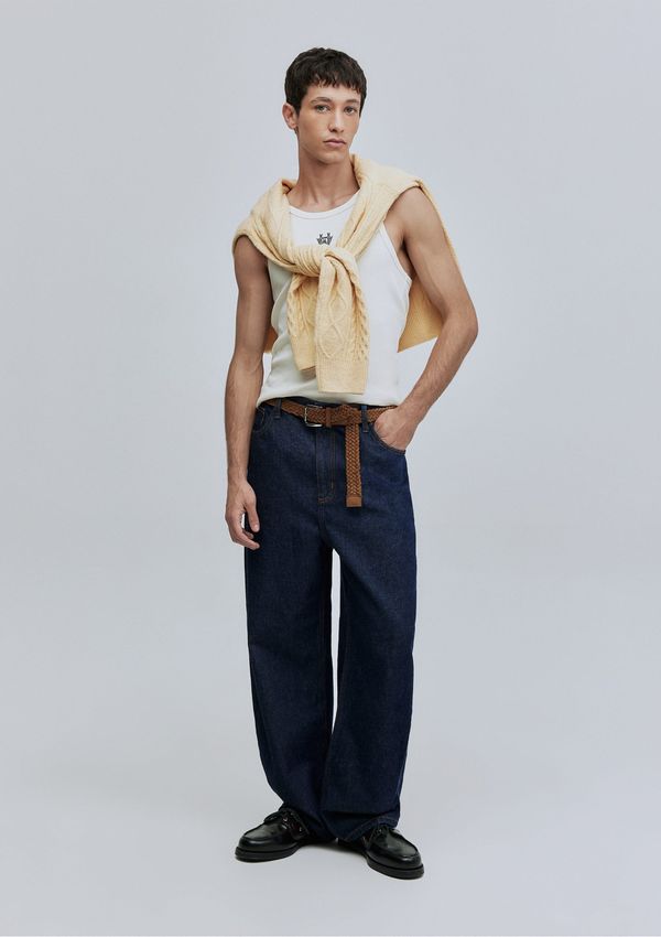 Regata Unissex Ribana Em Algodão Peruano Hering + Welcome - Off white M