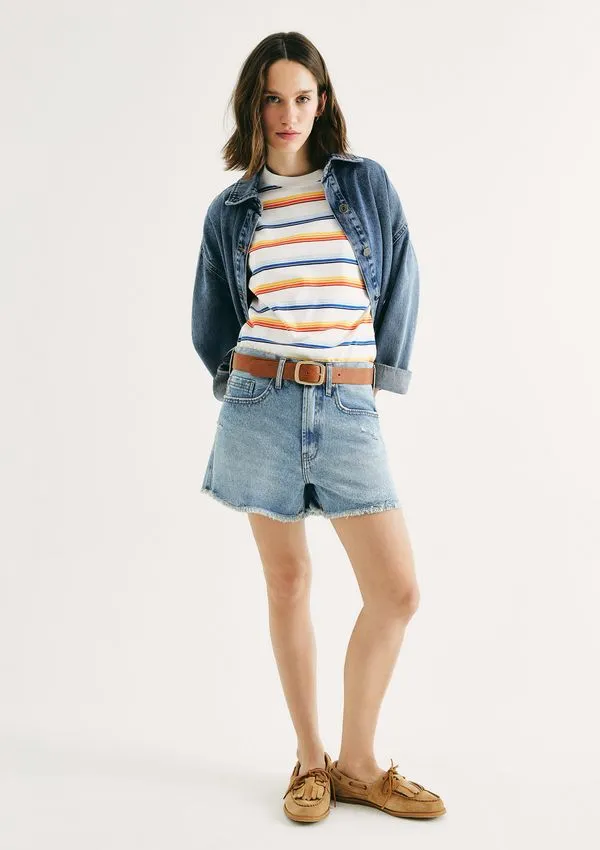 Shorts Jeans Feminino Reto Curto - Azul 034