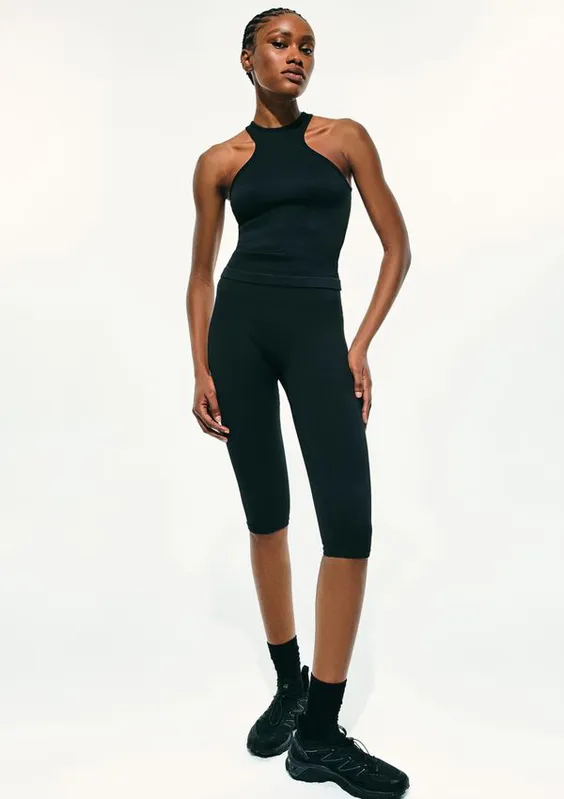 Calça Legging Capri Hering Sports + FRNC - Preto P