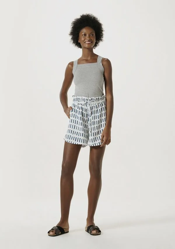 Shorts Feminino Pijama Em Tecido De Viscose - Branco G