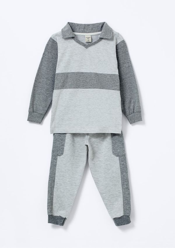Conjunto Infantil Menino Toddler Jogger Regular - Cinza 001