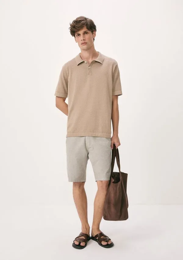Bermuda Masculina Chino Fio Tinto - Cinza 038