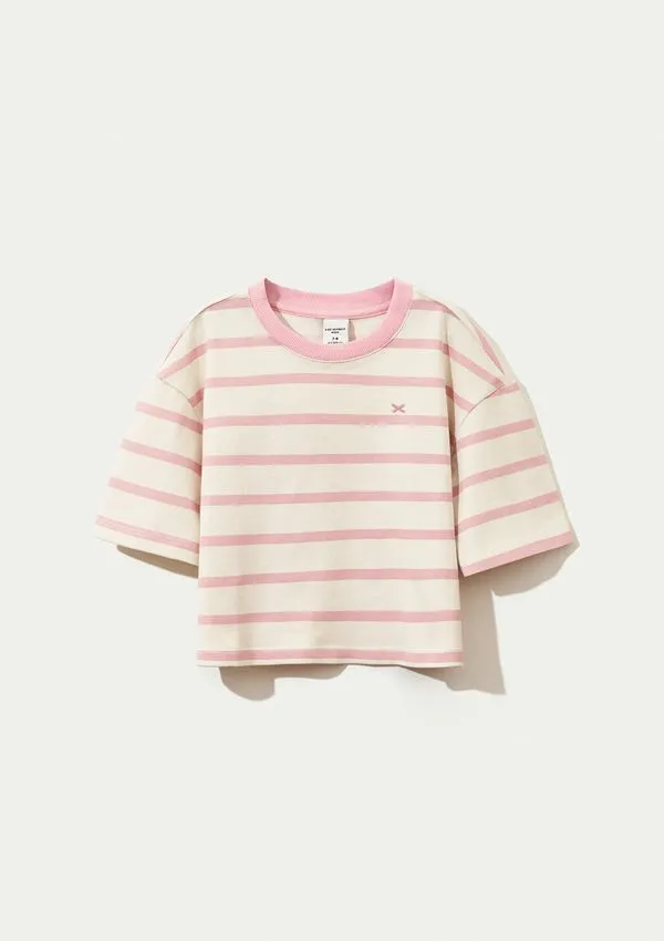Blusa Infantil Menina Boxer Oversized - Rosa 014