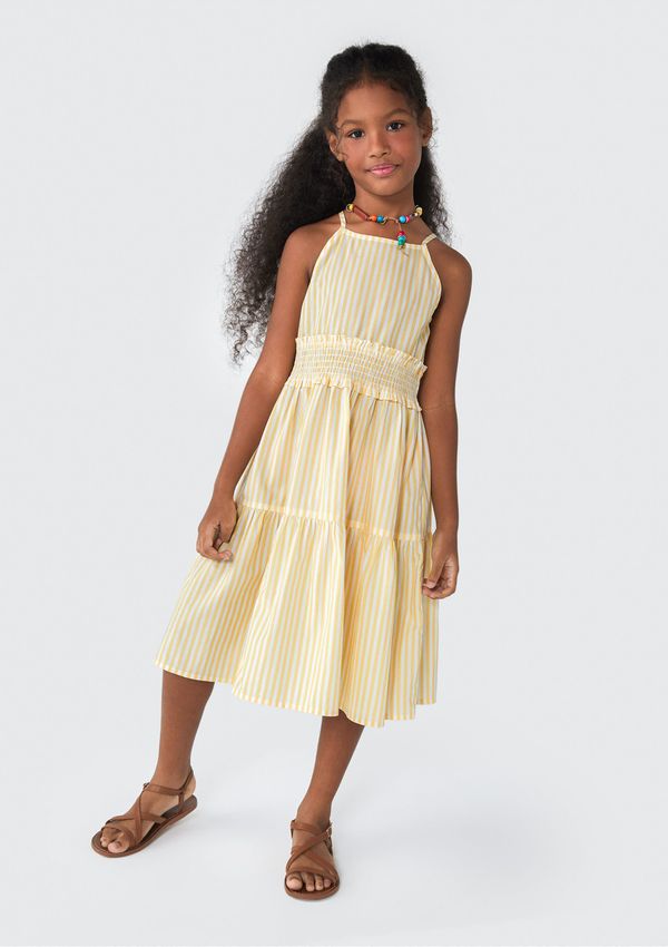 Vestido Curto Infantil - Amarelo 012