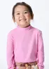 Blusa Infantil Menina Toddler Gola Alta - Rosa 003