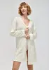 Robe Manga Longa Em Tricô - Off white XG