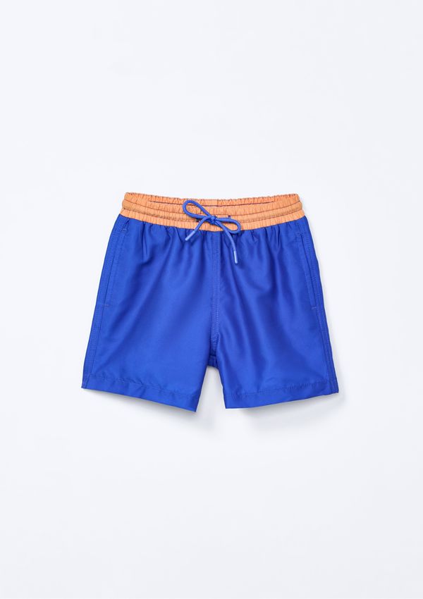 Shorts Infantil Menino Em Tactel - Azul 010