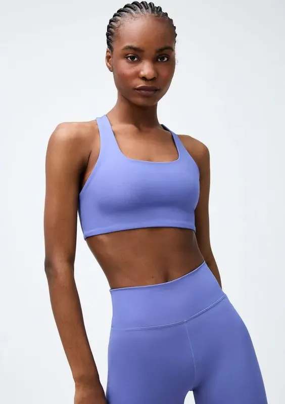 Top Esportivo Feminino Hero Com Fio Lycra® - Lilás G