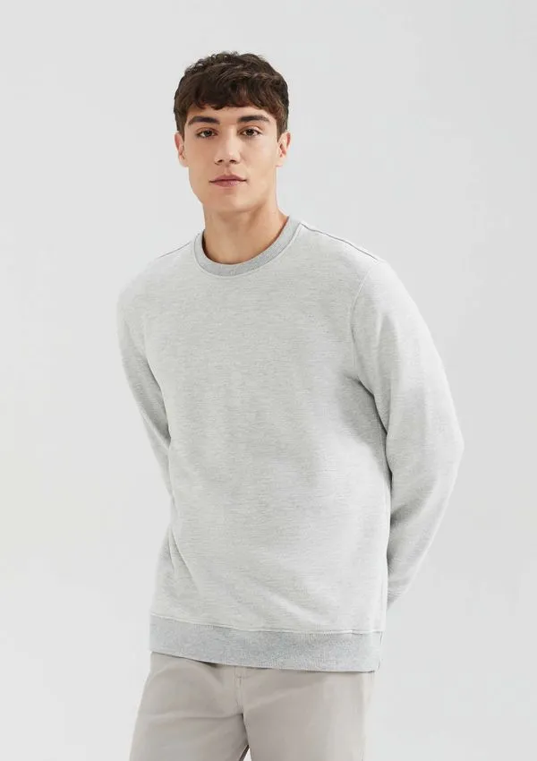 Blusão Básico Masculino Comfort Em Moletom Peluciado - Cinza M