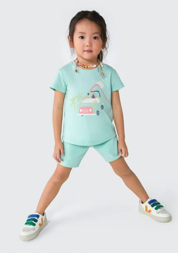 Bermuda Ciclista Infantil Menina Toddler - Verde 004