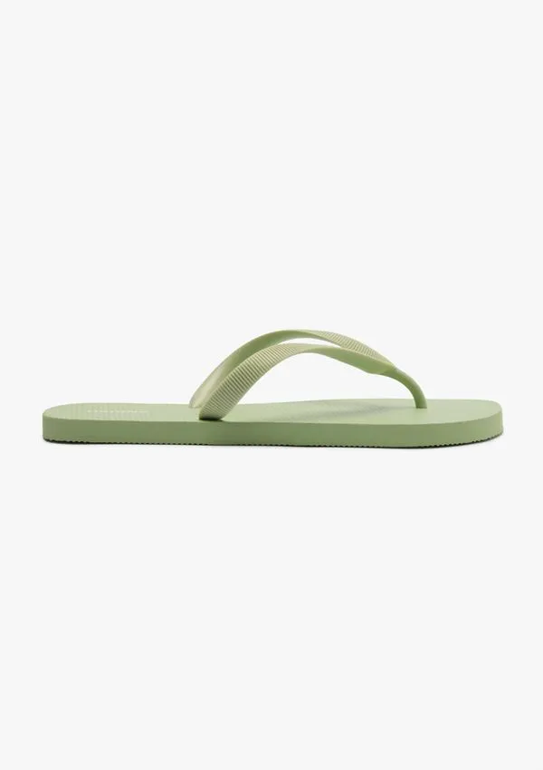 Chinelo De Dedo Feminino Texturizado - Verde 038