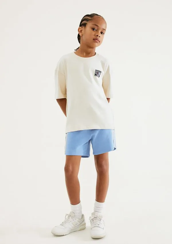 Conjunto Infantil Menino Curto Estampado - Azul 012