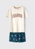 Conjunto Curto Infantil Menino Regular - Bege 006