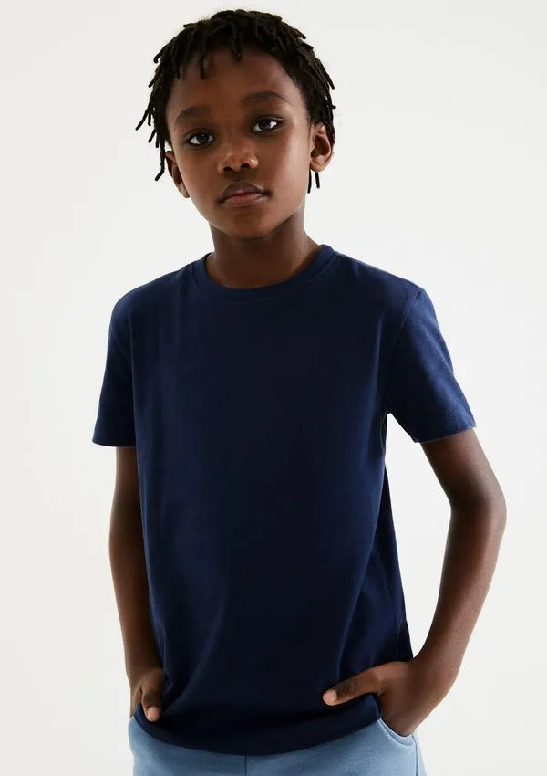 Camiseta Infantil Menino Comfort Super Cotton - Azul 006