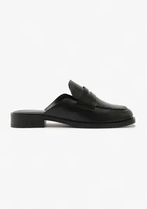 Mocassim Feminino Em Couro - Preto 035