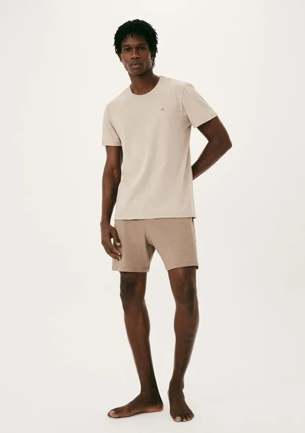 Pijama Curto Masculino Algodão Flamê - Bege M