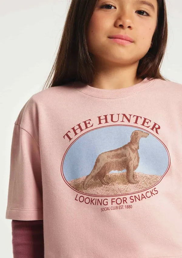 Blusa Infantil Menina Box Oversized Super Cotton - Rosa 010