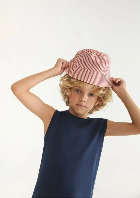 Chapéu Bucket Infantil Unissex - Azul M