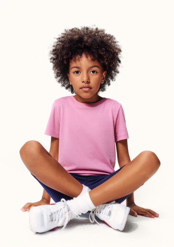 Blusa Infantil Menina Básica Slim - Rosa 014