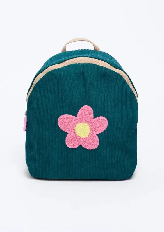 Mochila Infantil Unissex Média Bordada - Verde UNI