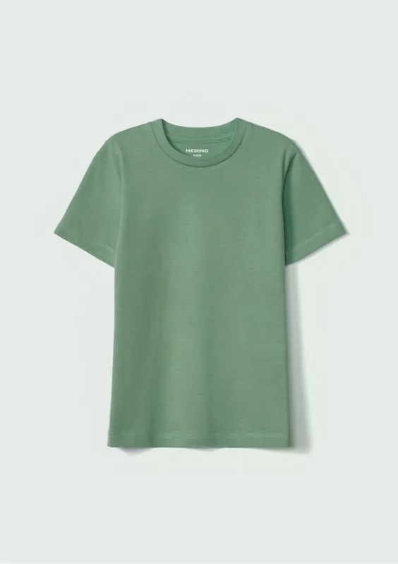 Camiseta Básica Infantil Menino Manga Curta Slim - Verde 012