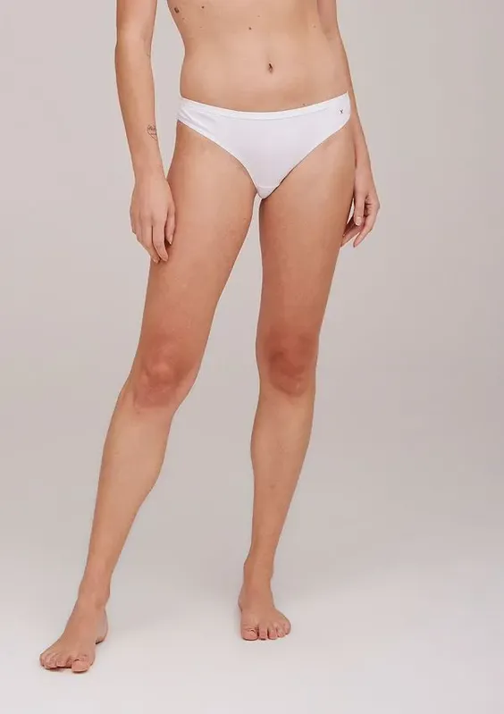 Calcinha Fio Dental Em Algodão - Branco XG