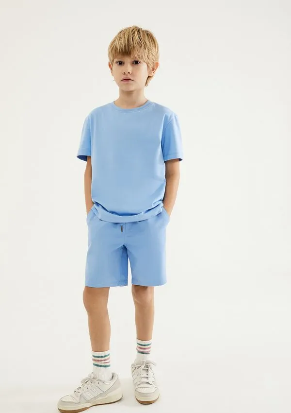Bermuda Infantil Menino Reta - Azul 010