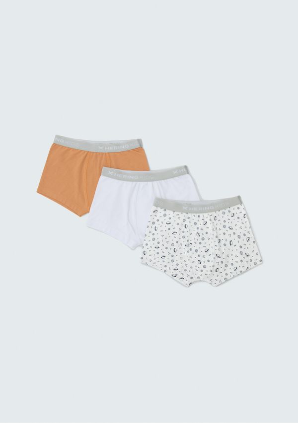 Kit Com 3 Cuecas Boxer Infantil - Multicolorido 010