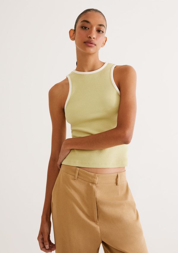 Regata Feminina Friso Contrastante - Verde P