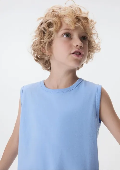 Regata Básica Infantil Menino Modelagem Tradicional - Azul 010