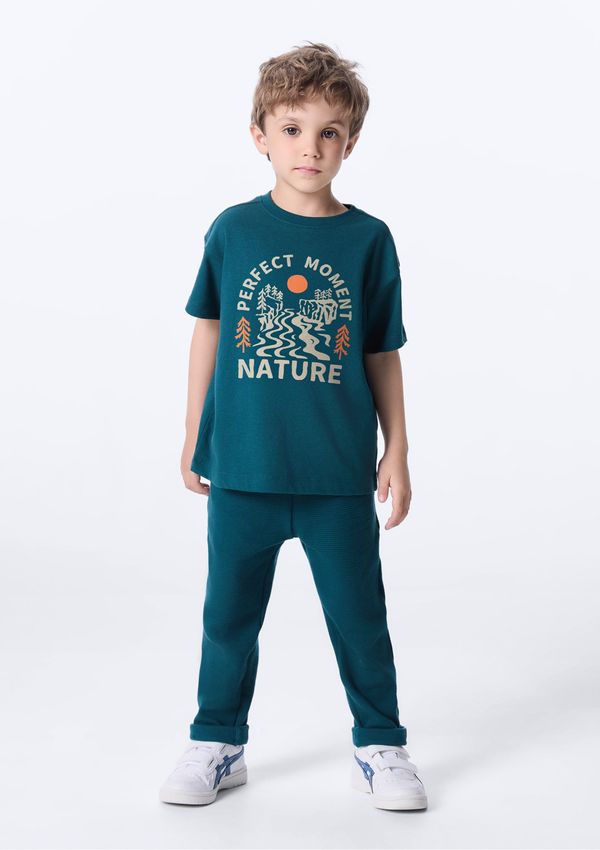 Calça Infantil Menino Toddler Reta - Verde 004